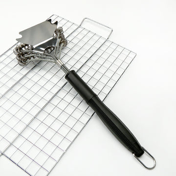 Stainless Steel BBQ Cleaning Grill Brush – Barbecue Grilling Accessories Cleaner