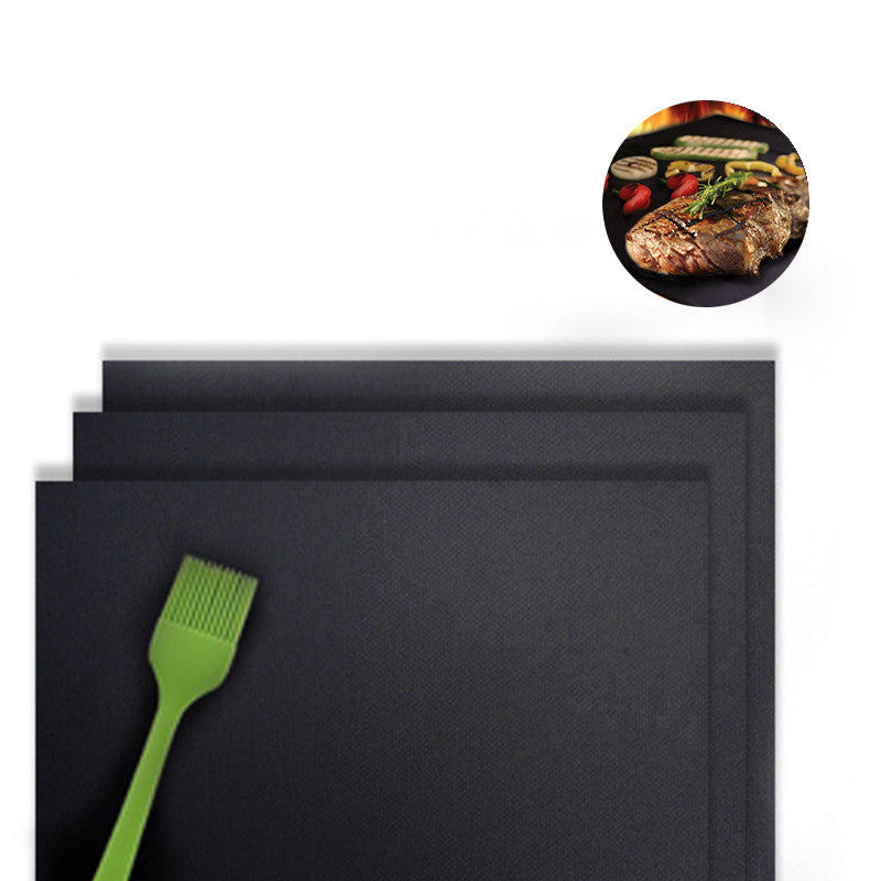 Non-Stick BBQ Mat 0.2mm – Black, Gold, Copper | Modern Simple Barbecue Grilling Sheet