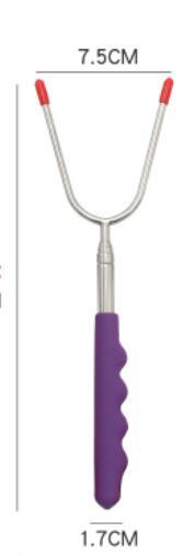 25–85cm Telescopic BBQ Roasting Fork – Korean Style Skewer with Oxford Fabric Bag