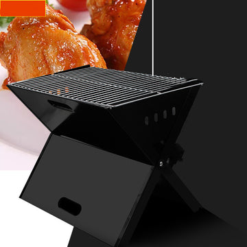 Compact Outdoor X-Type Foldable Stainless Steel BBQ Grill