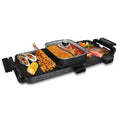 2-in-1 Electric Hot Pot with Smokeless Korean BBQ Grill – 2800W Non-Stick Shabu Shabu Combo with Independent Temperature Control