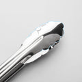 Plum-Shaped Stainless Steel BBQ Steak Tongs – Mirror Polished Food Clamp
