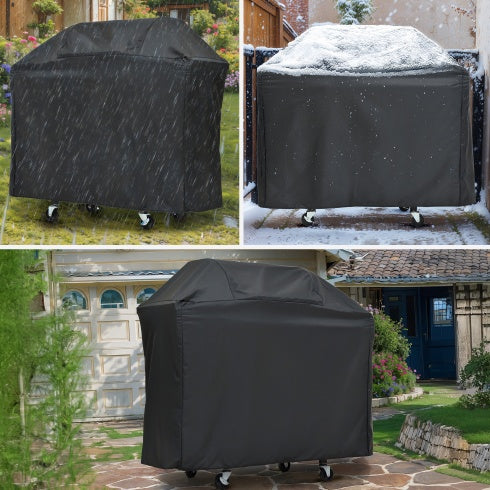 Outdoor 3-Burner Propane Gas Grill with Side Burner & Cover – Stainless Steel BBQ for Camping & Garden Cooking

