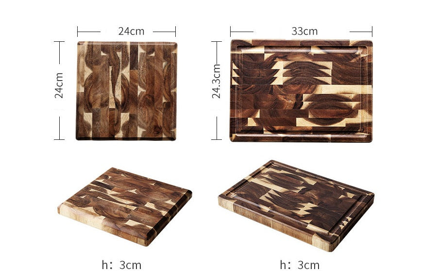 Premium Kitchen Household Parquet Solid Wood Cutting Board
