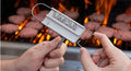 Custom BBQ Branding Iron with 55 Letters – Hot Stamping Die with Wooden Handle for Grilling Fun