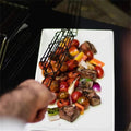 Stainless Steel BBQ Grill Mesh Basket with Wooden Handle – Barbecue Tools & Kitchen Accessories