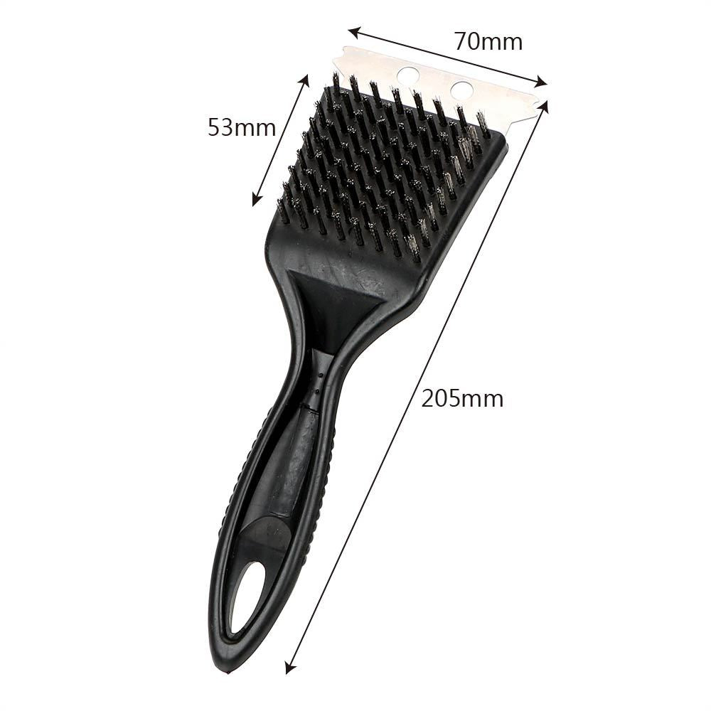  Heavy-Duty Barbecue Grill Brush with Steel Wire and Hanging Handle
