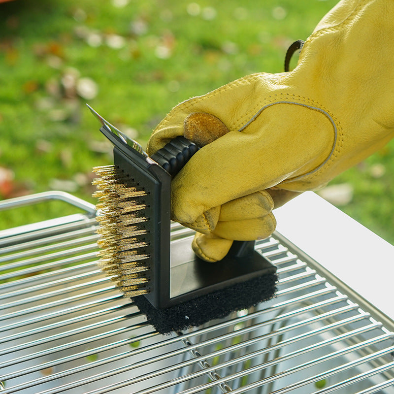 Grill Pro 3-in-1 Scraper and Steel Brush Cleaning Tool
