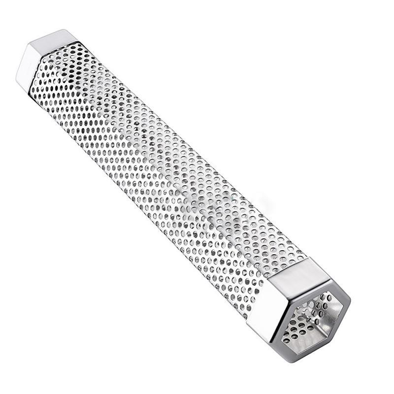 Stainless Steel BBQ Smoke Box – Outdoor Barbecue Smoker Pipe for Grills, Smoking Fruit & Meats
