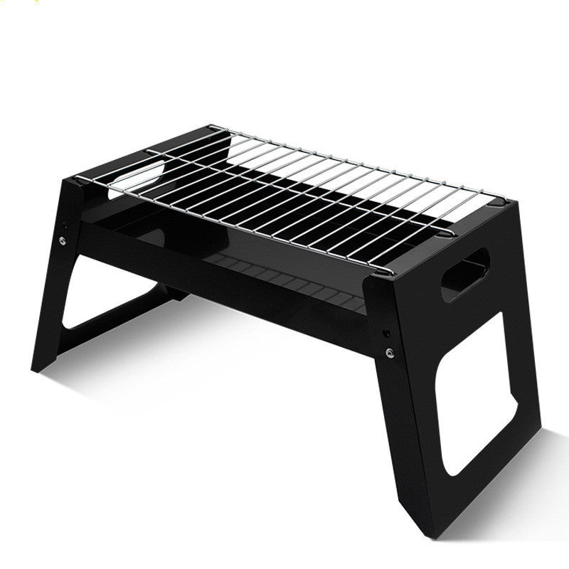 Portable Folding BBQ Grill with Carbon Tray – Easy Clean Outdoor Barbecue for Camping, Tailgating & Backyard Parties
