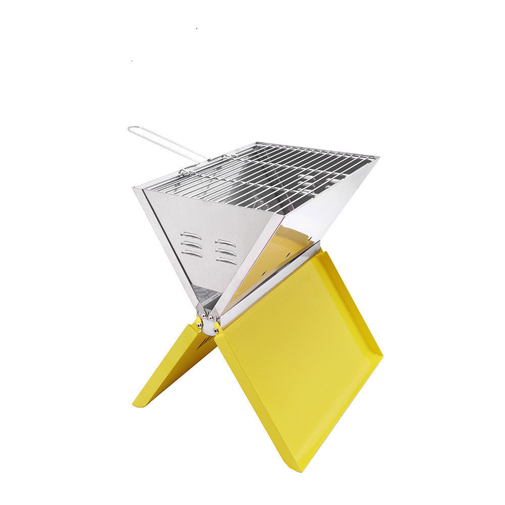  Portable Notebook Folding Barbecue Grill for 3–5 People – Lightweight Outdoor BBQ

