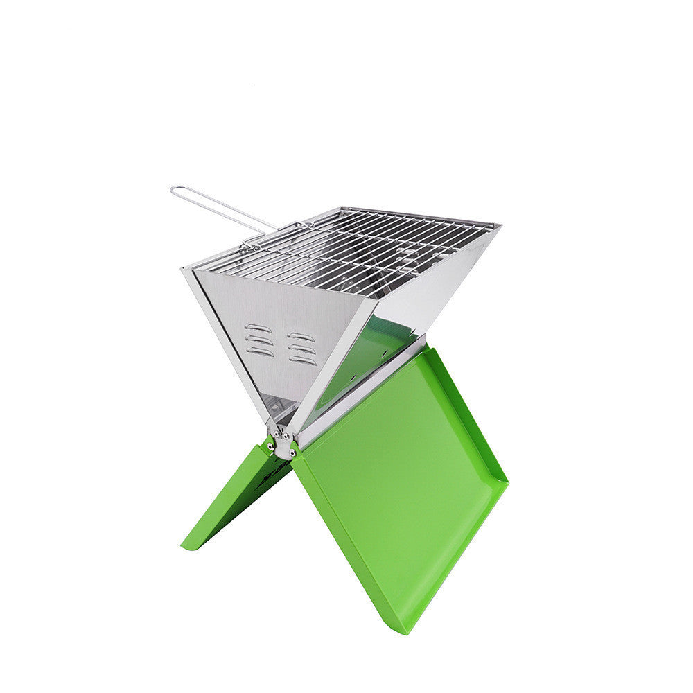  Portable Notebook Folding Barbecue Grill for 3–5 People – Lightweight Outdoor BBQ
