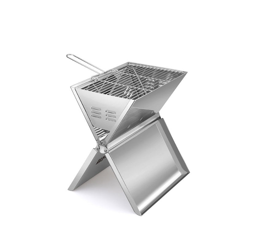  Portable Notebook Folding Barbecue Grill for 3–5 People – Lightweight Outdoor BBQ
