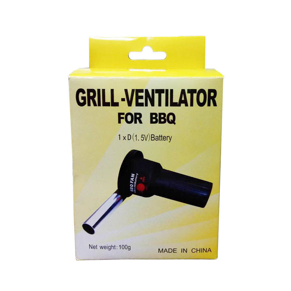 Handheld BBQ Fan Air Blower – Electric Ventilator for Charcoal Grill, Camping & Picnic