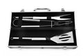 Premium Stainless Steel BBQ Grill Set with Aluminum Case – 3/5 Pcs