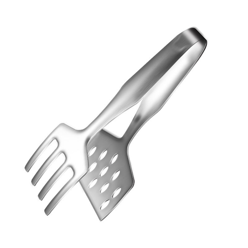 Stainless Steel Steak Frying Spatula & BBQ Tongs with Oil Drain Shovel – Multi-Purpose Kitchen Cooking Utensils