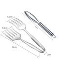 Stainless Steel Steak Frying Spatula & BBQ Tongs with Oil Drain Shovel – Multi-Purpose Kitchen Cooking Utensils