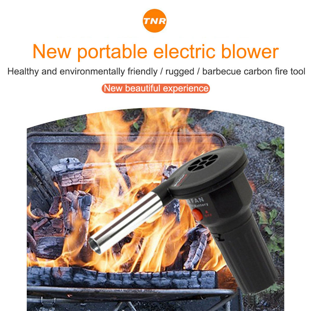 Handheld BBQ Fan Air Blower – Electric Ventilator for Charcoal Grill, Camping & Picnic