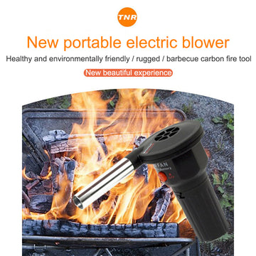 Handheld BBQ Fan Air Blower – Electric Ventilator for Charcoal Grill, Camping & Picnic