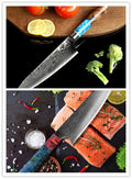 8-Piece Professional Kitchen Accessories Knife Set – Chef Knife, Meat Cutter, Japanese Style Knives, Boning & Bread Knife – 4Cr13MoV, Damascus & High Carbon Steel
Product Description:
