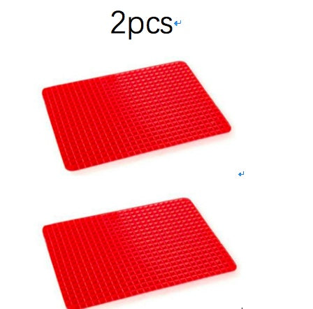 Non-Stick Silicone Pyramid Baking Mat – Heat-Resistant BBQ Cooking Grid for Oven & Microwave Use
