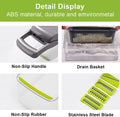 16 In 1 Vegetable Chopper, Salad Fruit Vegetable Food Chopper Slicer Peeler
