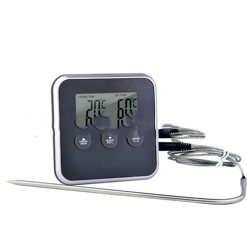 Digital Kitchen Thermometer with Stainless Steel Probe | 0–250°C Range | Fast 4-Second Readout | Modern Minimalist Design