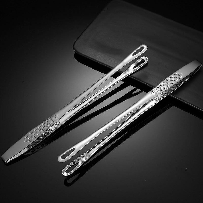 Premium 304 Stainless Steel Japanese BBQ Tongs – 24cm Barbecue Clip