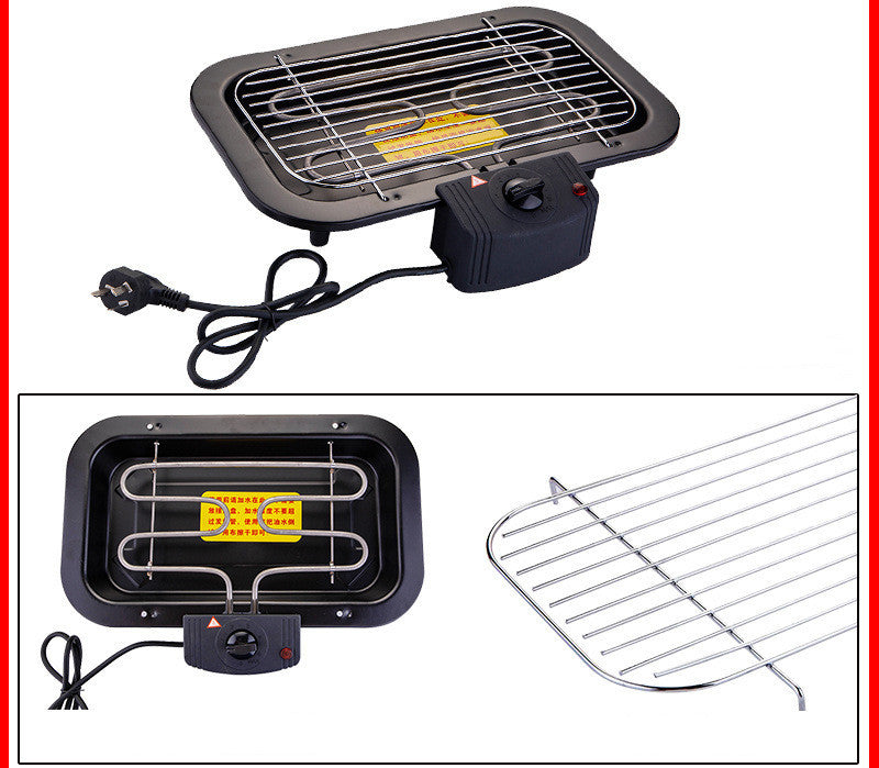  Multi-Function Electric Grill for Home | 1300–2000W Household Flat Bakeware Oven with Thermostat Control – EU/UK Plug
