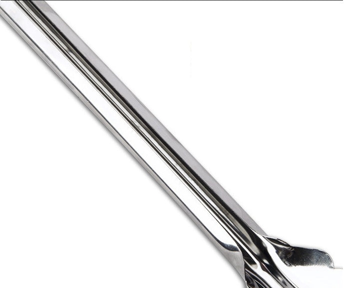 Plum-Shaped Stainless Steel BBQ Steak Tongs – Mirror Polished Food Clamp
