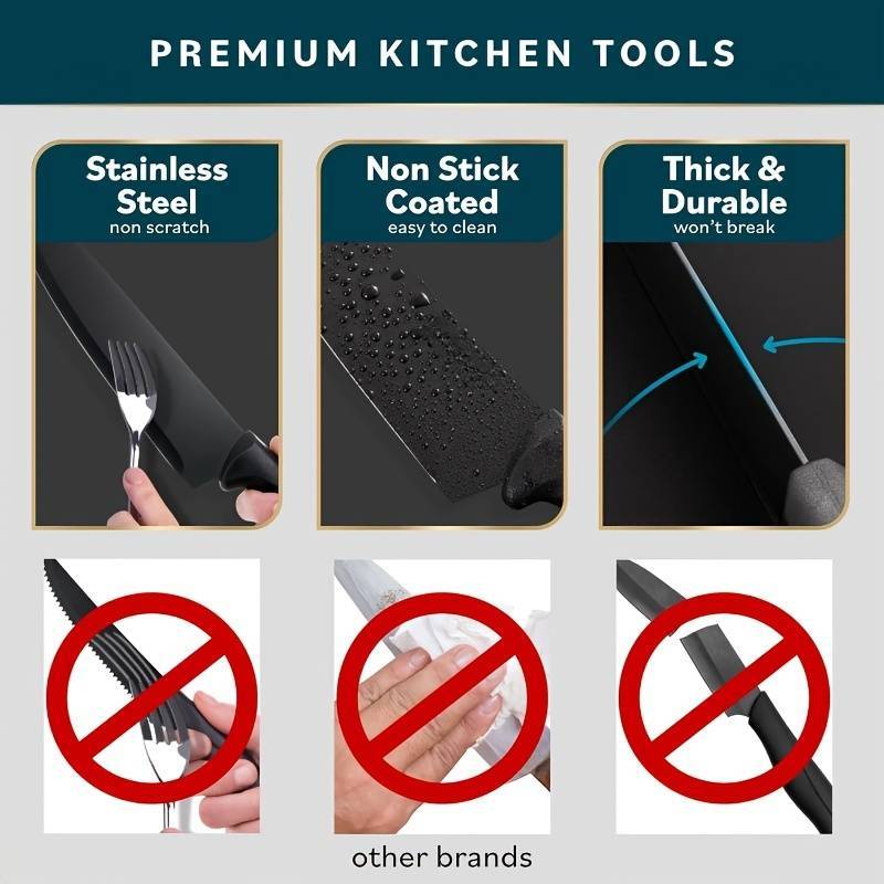 7-Piece High Carbon Stainless Steel Knife Set with Ergonomic Handles, Sharpener & Acrylic Stand – Premium Kitchen Gift Set