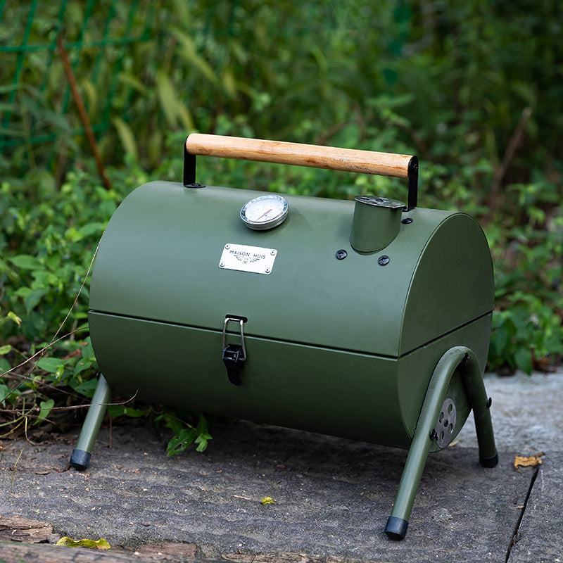 Military-Style Portable Outdoor Charcoal Grill