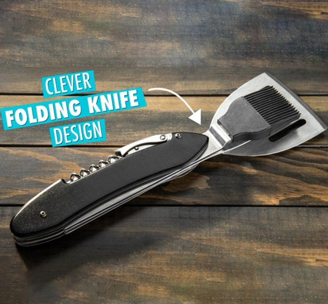 5-in-1 BBQ Grilling Multi-Tool – Premium Barbecue Grill Accessories