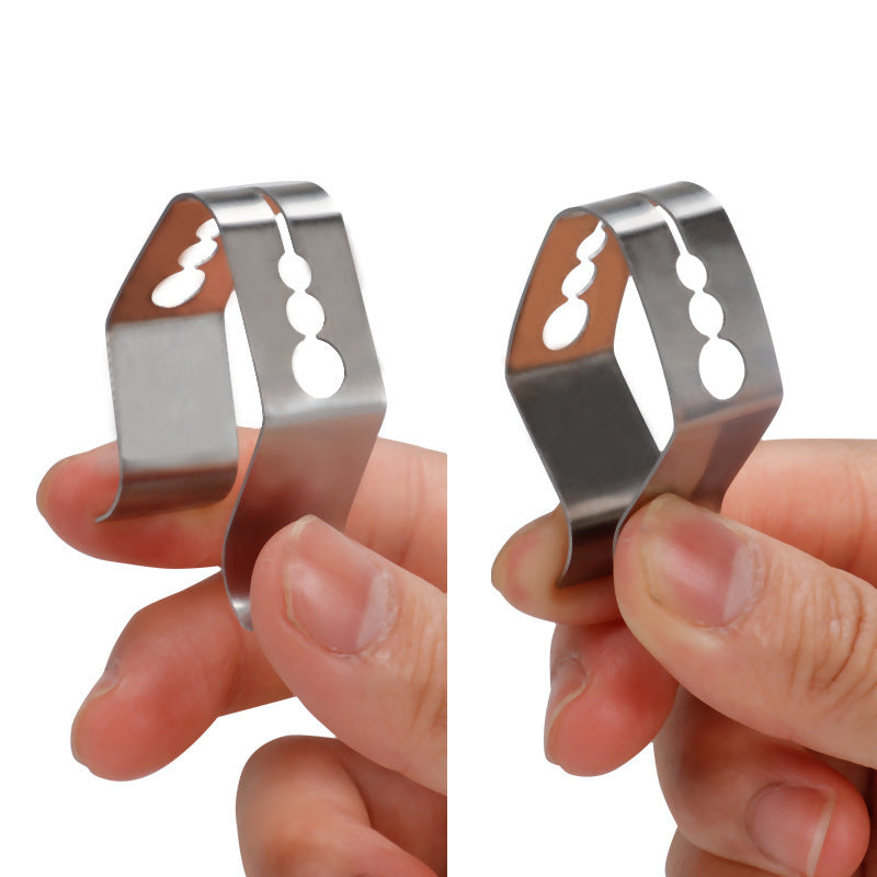 Stainless Steel Grill Thermometer Probe Clip (1–6 Pieces)