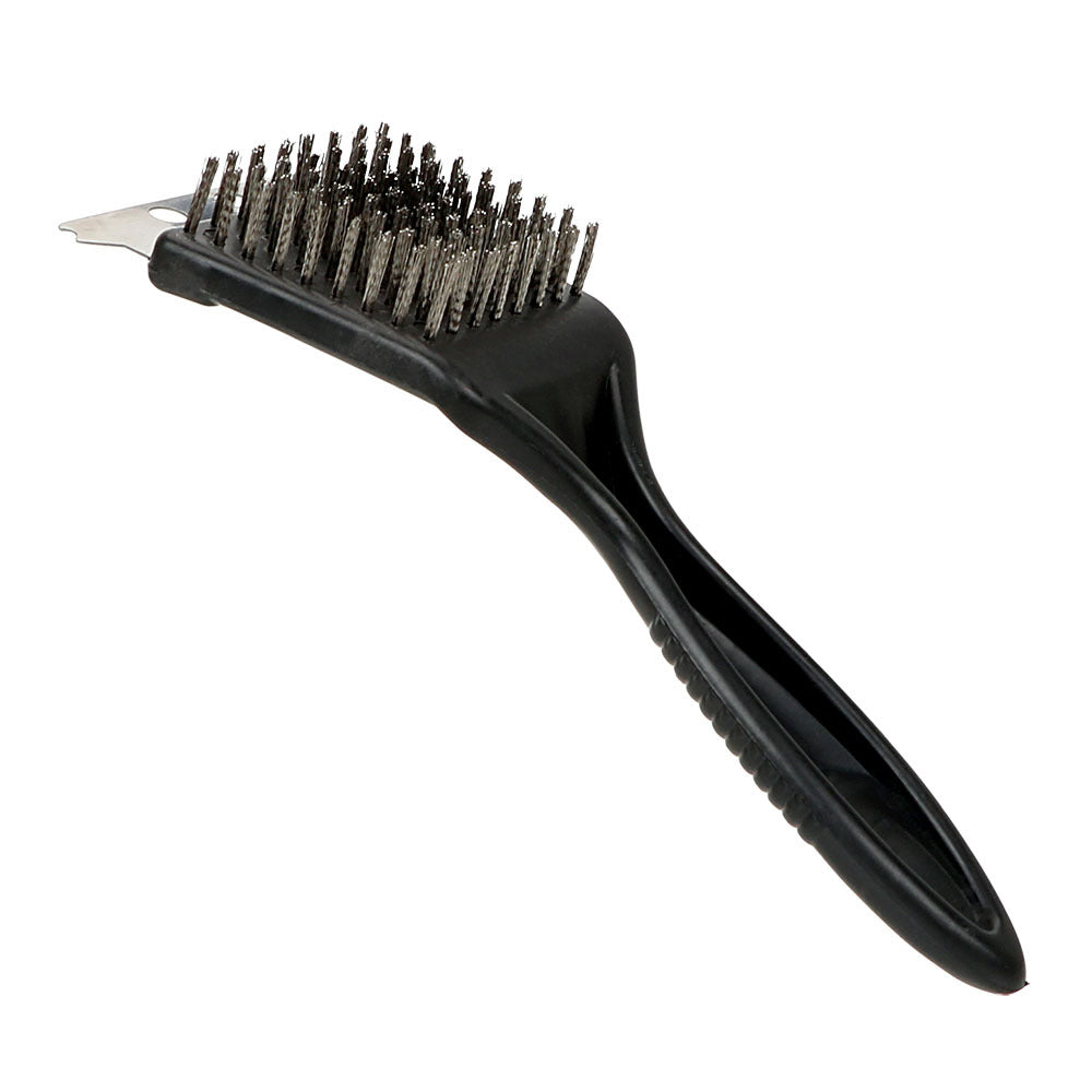  Heavy-Duty Barbecue Grill Brush with Steel Wire and Hanging Handle
