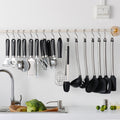 16-Piece Premium Stainless Steel & Silicone Cooking Utensil Set – Modern Kitchen Spatula and Spoon Kit
