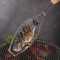 Grilled Fish Clip for BBQ – Removable Toast Clamp Tool | Iron Wire Ship-Style Grill Accessory for Household & Outdoor Cooking
