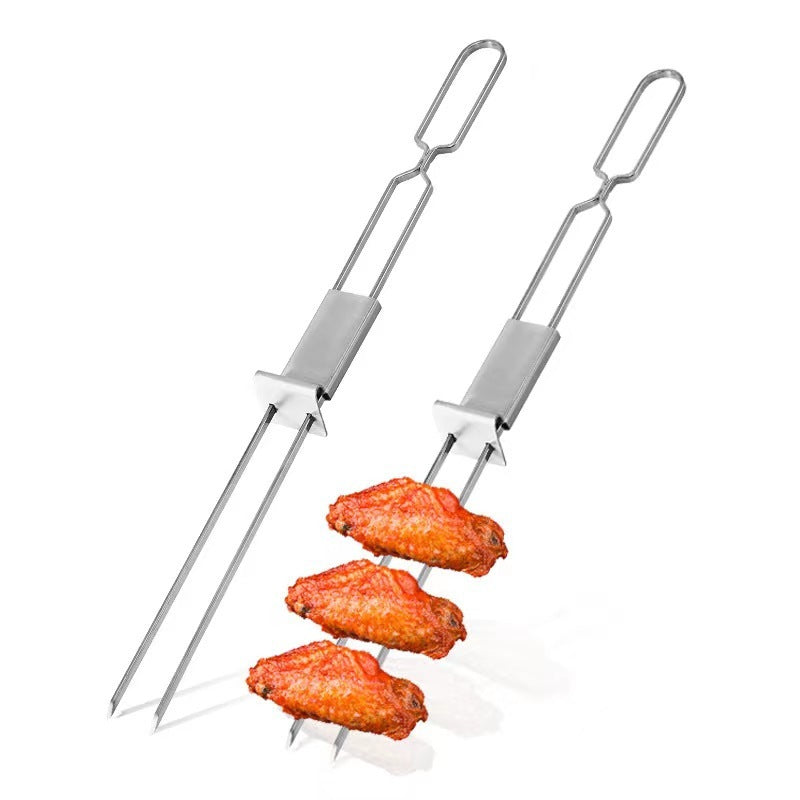 Stainless Steel Char Siu Barbecue Fork – Outdoor Portable Grill Utensil