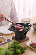 Mini Japanese Style Non-Stick BBQ Grill – Aluminum Dual Burner Stove