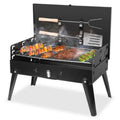 16.7x10x17.7in Foldable BBQ Suitcase Grill – Portable Charcoal Grill Shelf for Outdoor Camping, Picnics & Garden Grilling