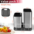 Drainable Knife Chopping Board Holder | Multi-Layer Chopper Storage Rack
