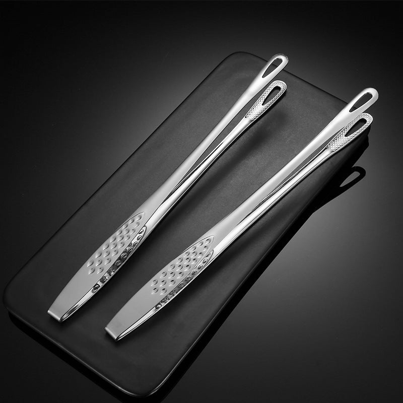 Premium 304 Stainless Steel Japanese BBQ Tongs – 24cm Barbecue Clip