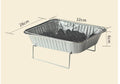Portable BBQ Grill Set with Disposable Foil, Skewers & Charcoal for Outdoor Cooking