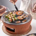 Compact Outdoor Charcoal BBQ Grill with Anti-Scalding Base
