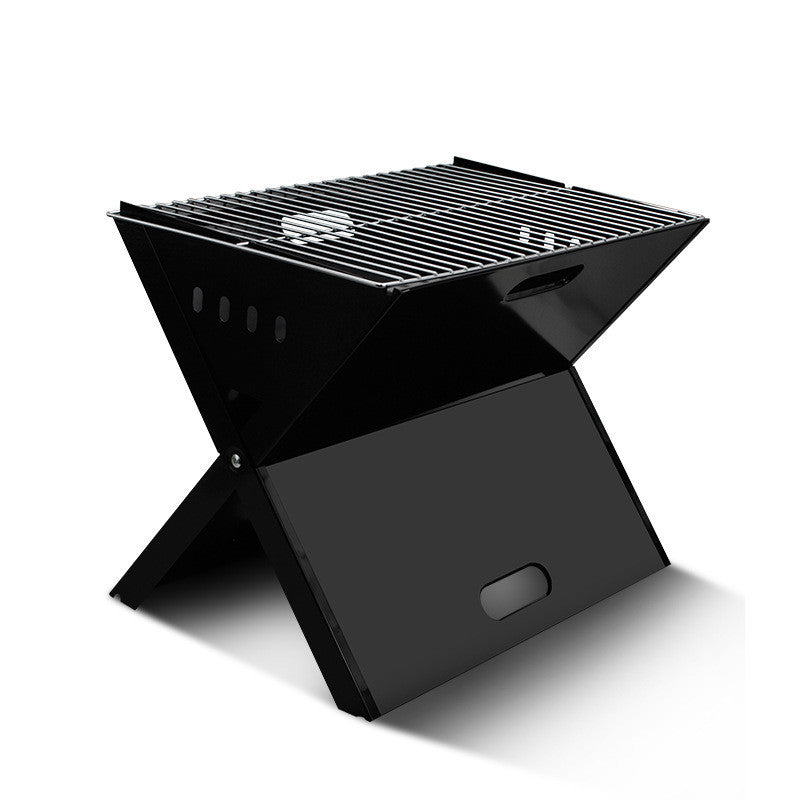Compact Outdoor X-Type Foldable Stainless Steel BBQ Grill