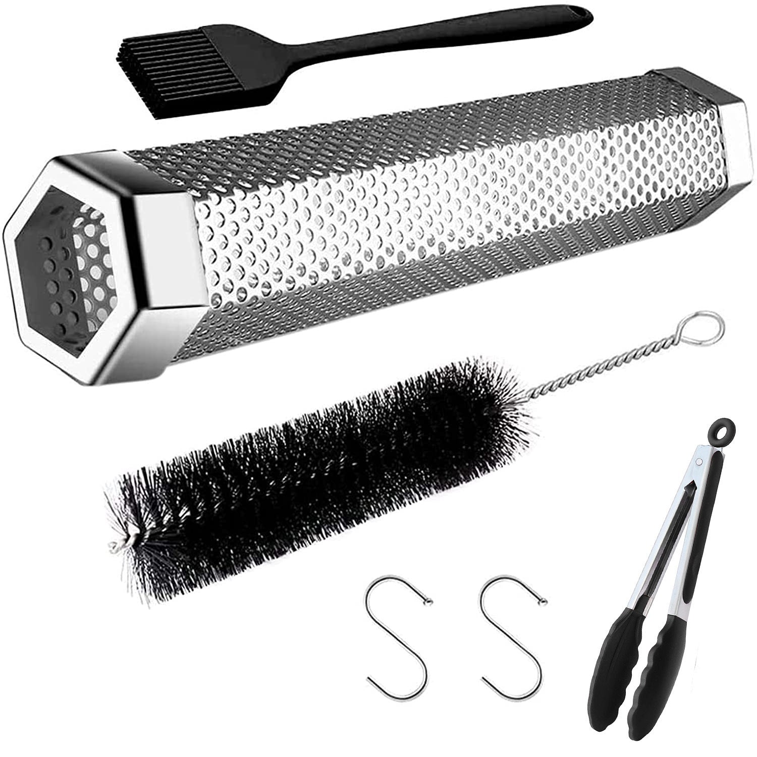 Stainless Steel BBQ Smoke Box – Outdoor Barbecue Smoker Pipe for Grills, Smoking Fruit & Meats
