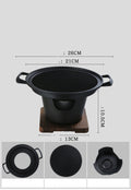 Compact Non-Stick Indoor BBQ Grill – Small Household Barbecue Grill for 2-3 People
