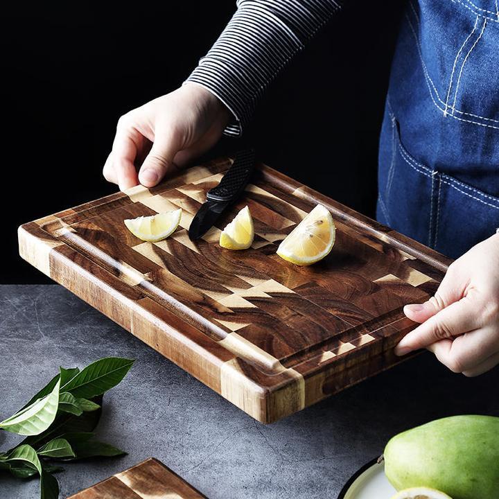 Premium Kitchen Household Parquet Solid Wood Cutting Board
