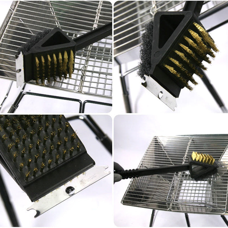 Grill Pro 3-in-1 Scraper and Steel Brush Cleaning Tool
