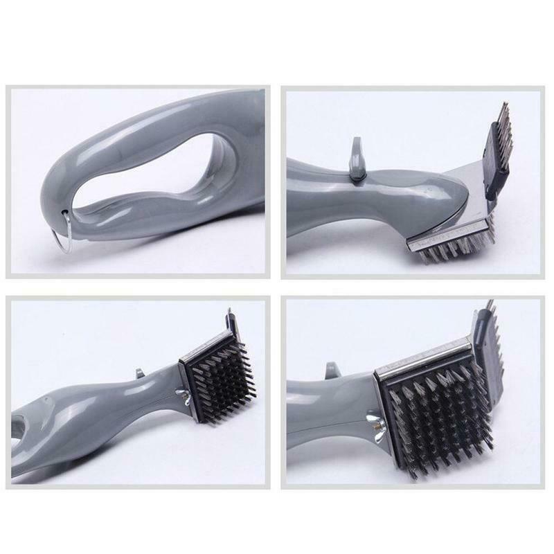 Stainless Steel Grill Steam Cleaning Brush with Heat-Resistant Handle 